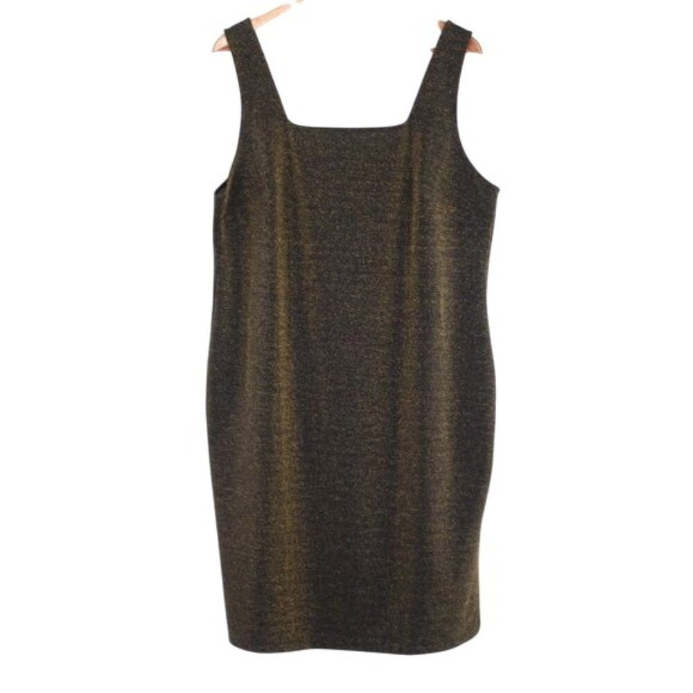 Forever 21 Plus Bodycon Knit Knee Length Square Neck Tank Dress 2X